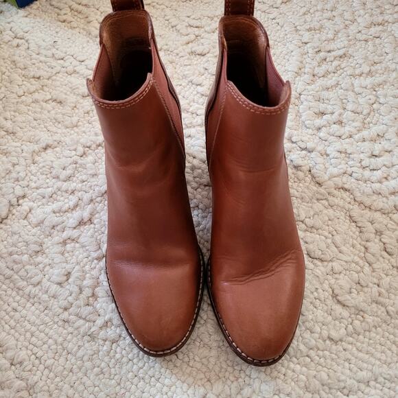 Madewell Ankle Boots Brown Leather - Picture 2 of 5